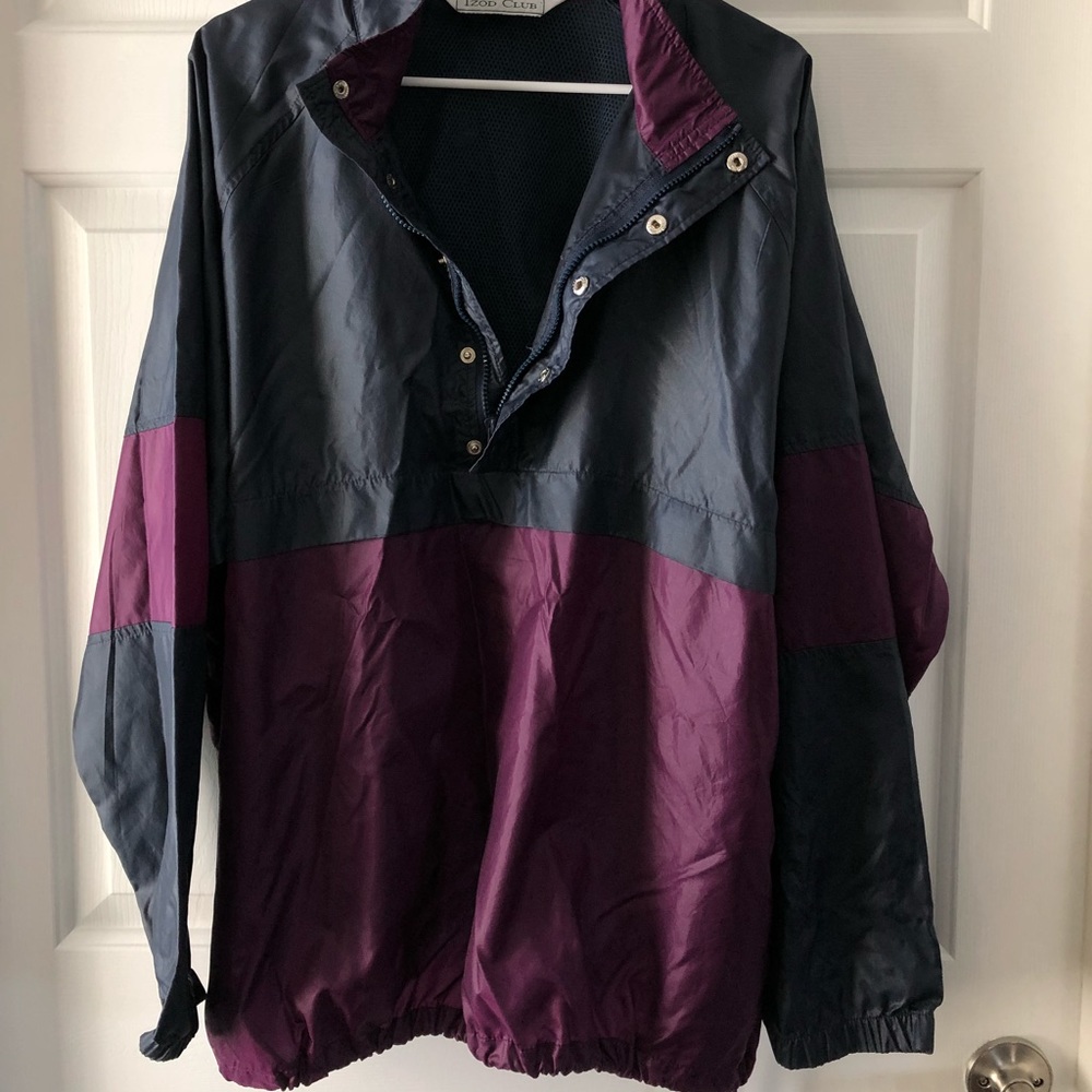 Size L Izod Half-Zip Two-Toned Pullover